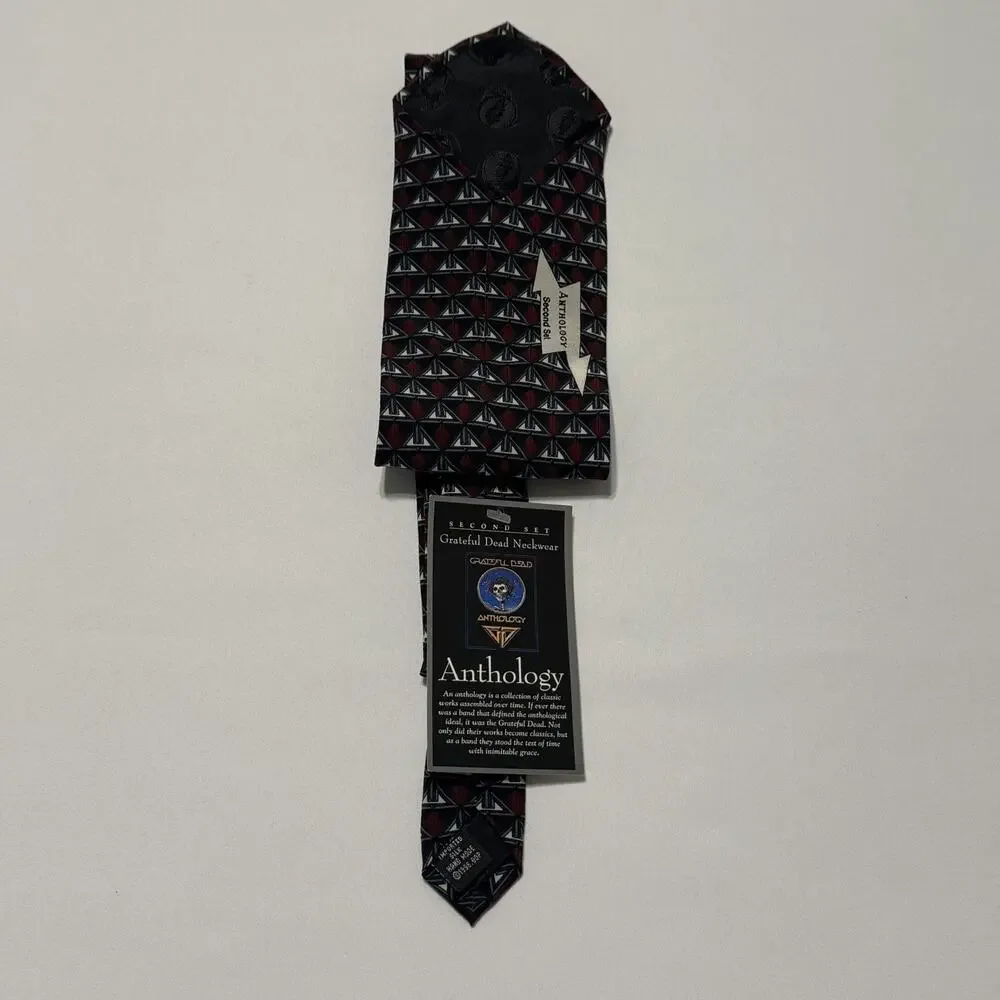 Grateful Dead Jerry Garcia 100% Silk Anthology Tie Second Set Made in USA 57”NWT